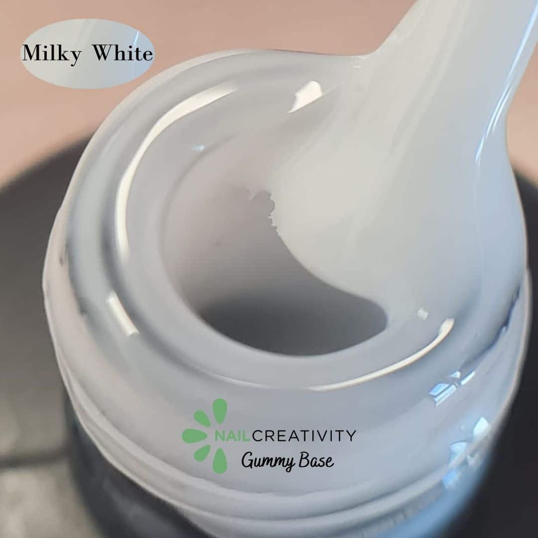 ראבר בייס 15 מ"ל Nail Creativity Gummy milky white ראבר בייס 15 מ"ל Nail Creativity Gummy milky white – תמונה 6